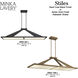 Stiles LED 48 inch Ashen Gold Island Chandelier Ceiling Light